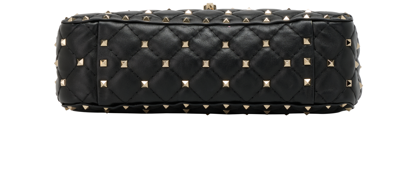 Rockstud, &pound;1,110, Handbags, Black, Leather, Top view